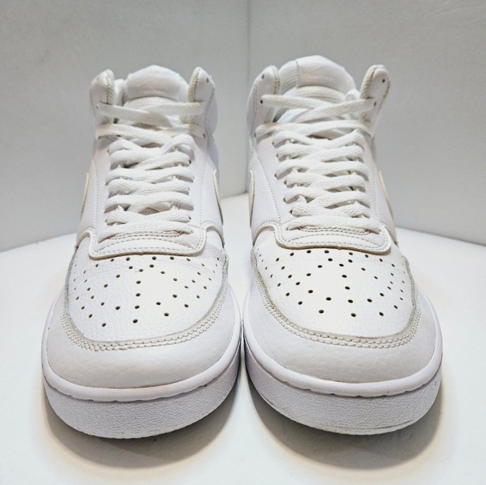 Nike Court Vision Mid Triple White Men's Shoes/Sneakers DC5466-100 Size 10 - Picture 10 of 11